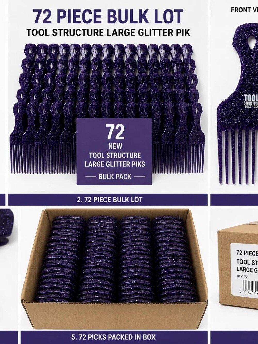 Tool Structure Glitter Pik 72 Piece Wholesale Lot